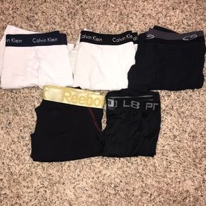 Boxer briefs and compression shorts